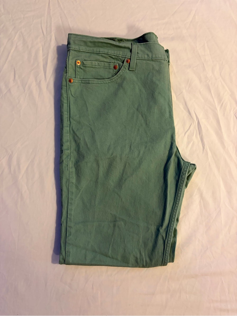 Levi's Slim Straight Jeans in Sage Green